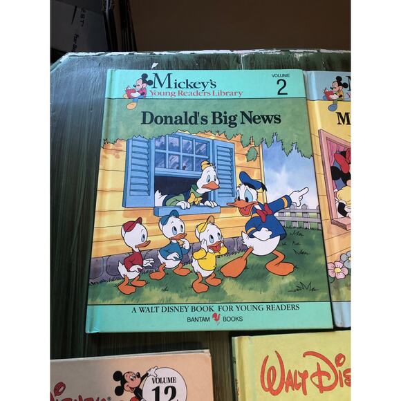 Disney Vintage Mickey's Young Readers Library & Fun-to-Learn Library Books Qty 9 - Picture 2 of 10